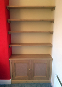 Bespoke Fitted Alcove Cupboard & Shelving Newcastle